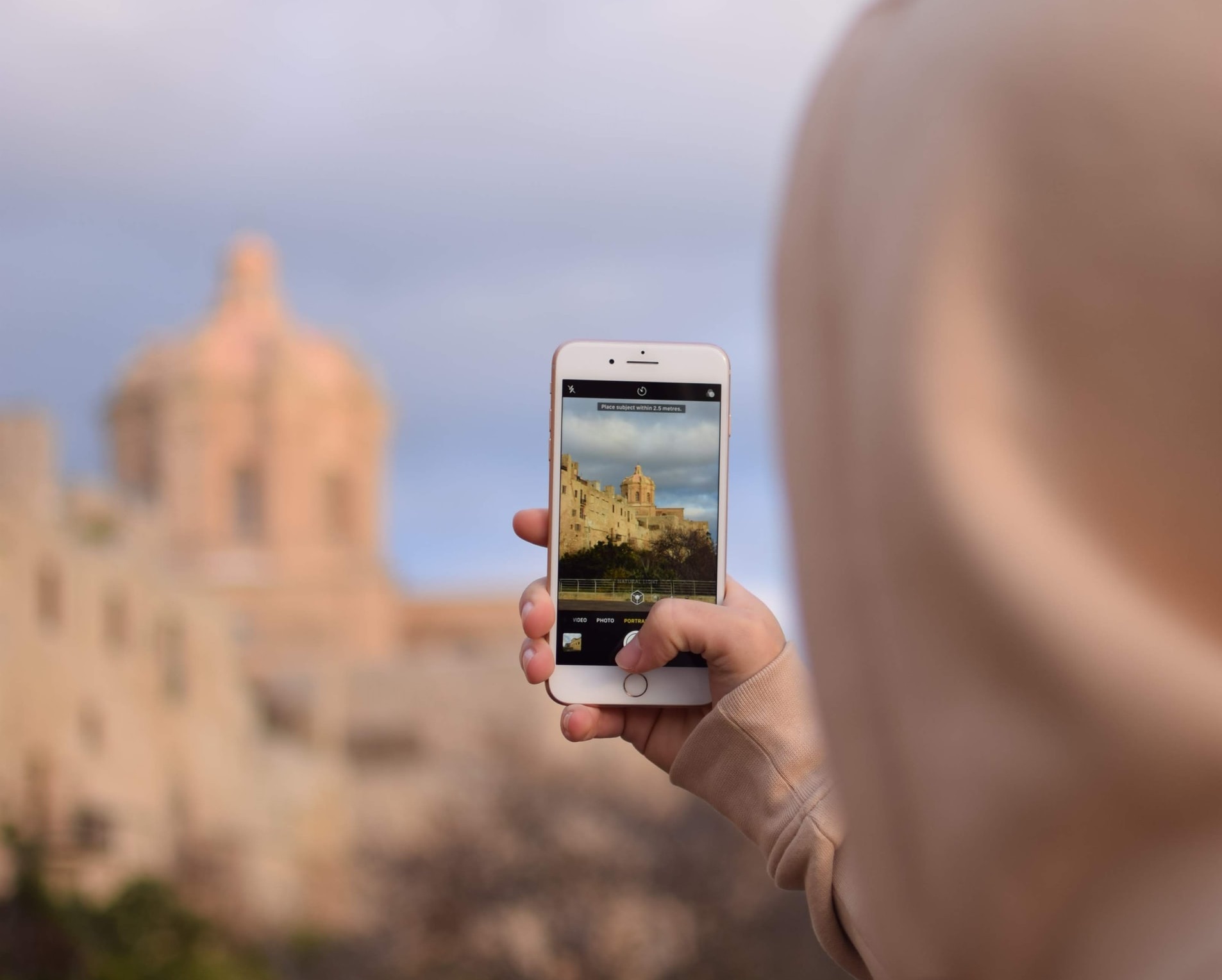 guy taking a picture in Malta